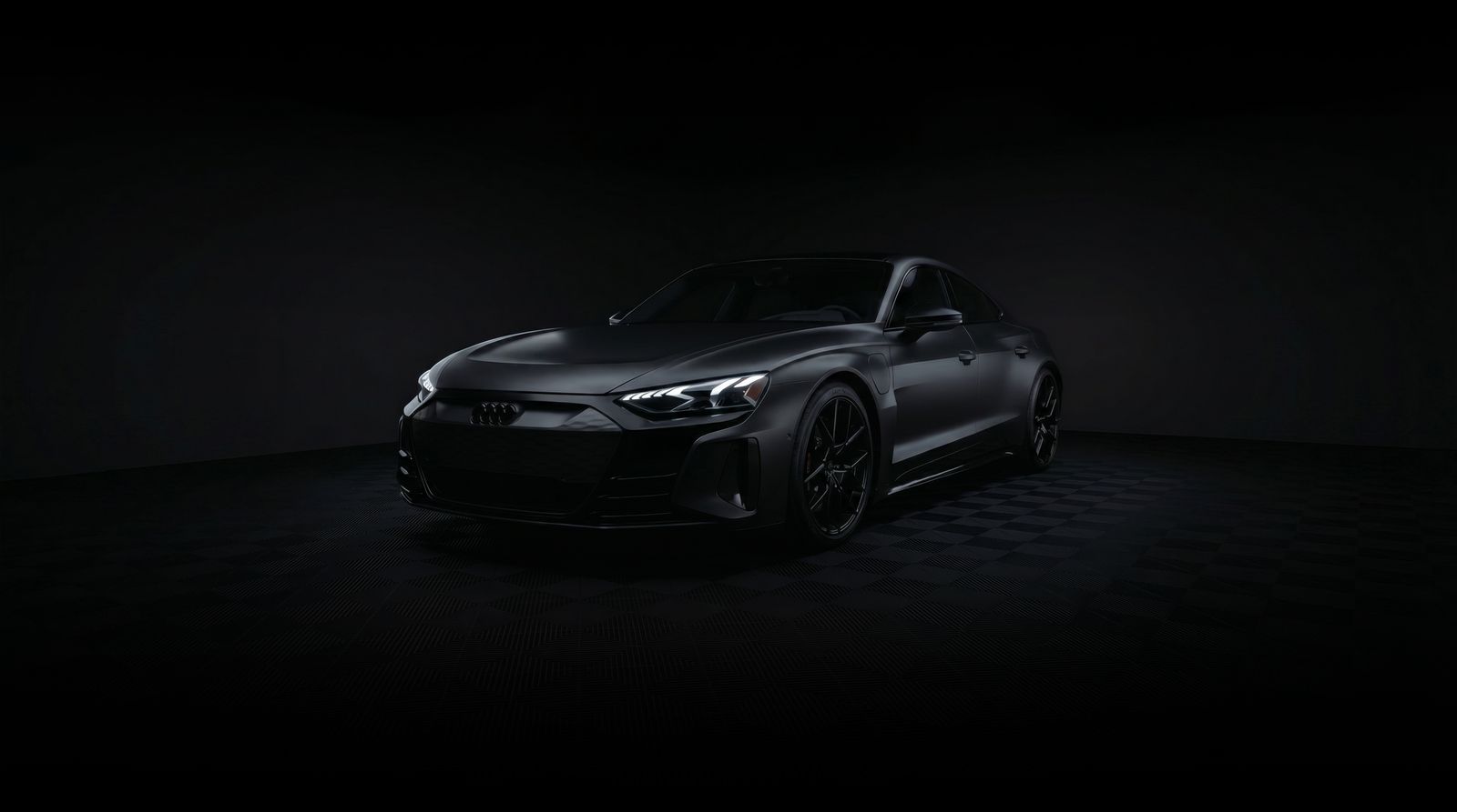 Repaired black Audi at AZ Auto Collision Center
