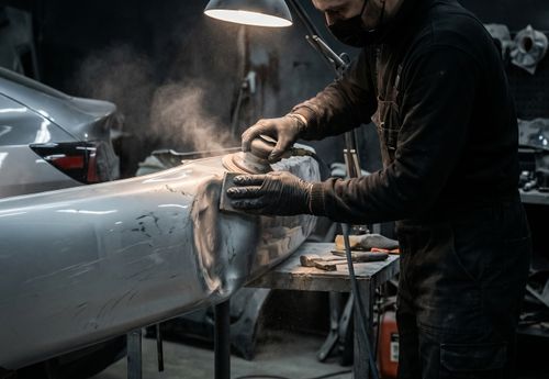 Auto bumper repair and refinishing