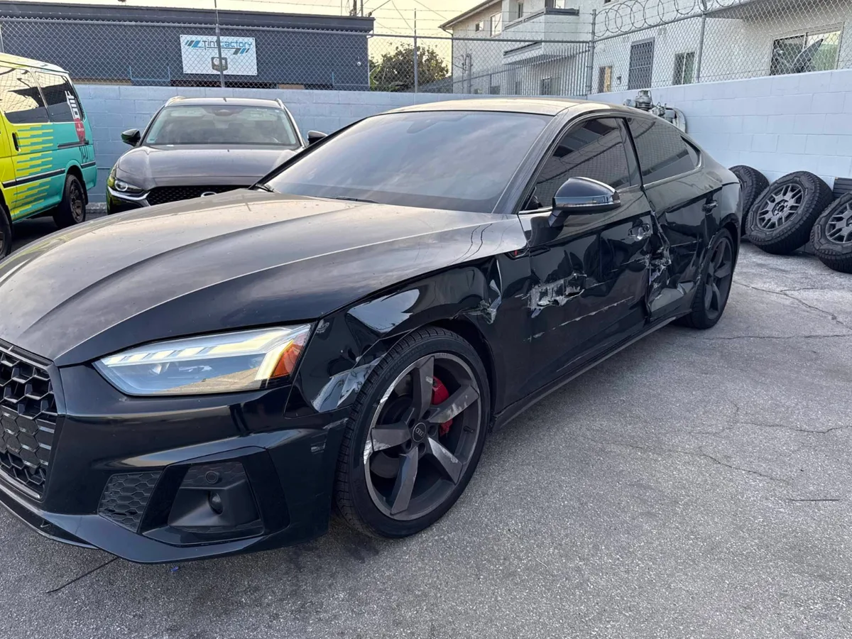 Before: Audi Collision Repair example before repair