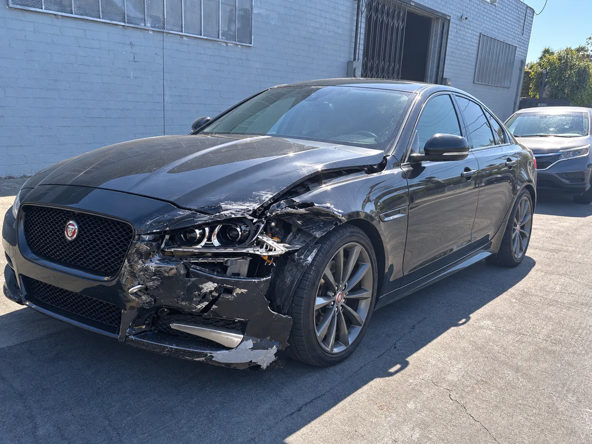 Before: Jaguar Collision Repair example before repair