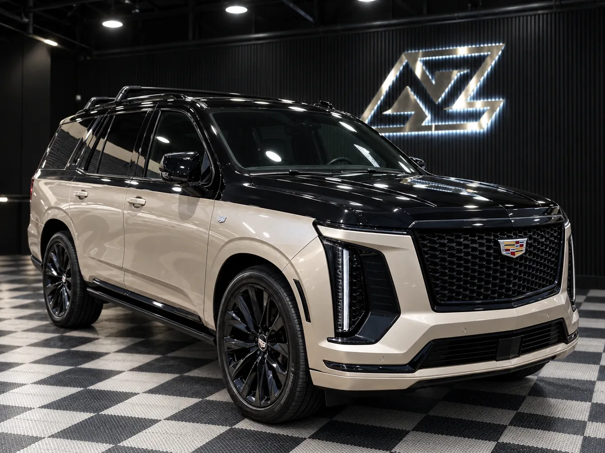 After: Cadillac Electric Vehicle Collision Repair example after repair