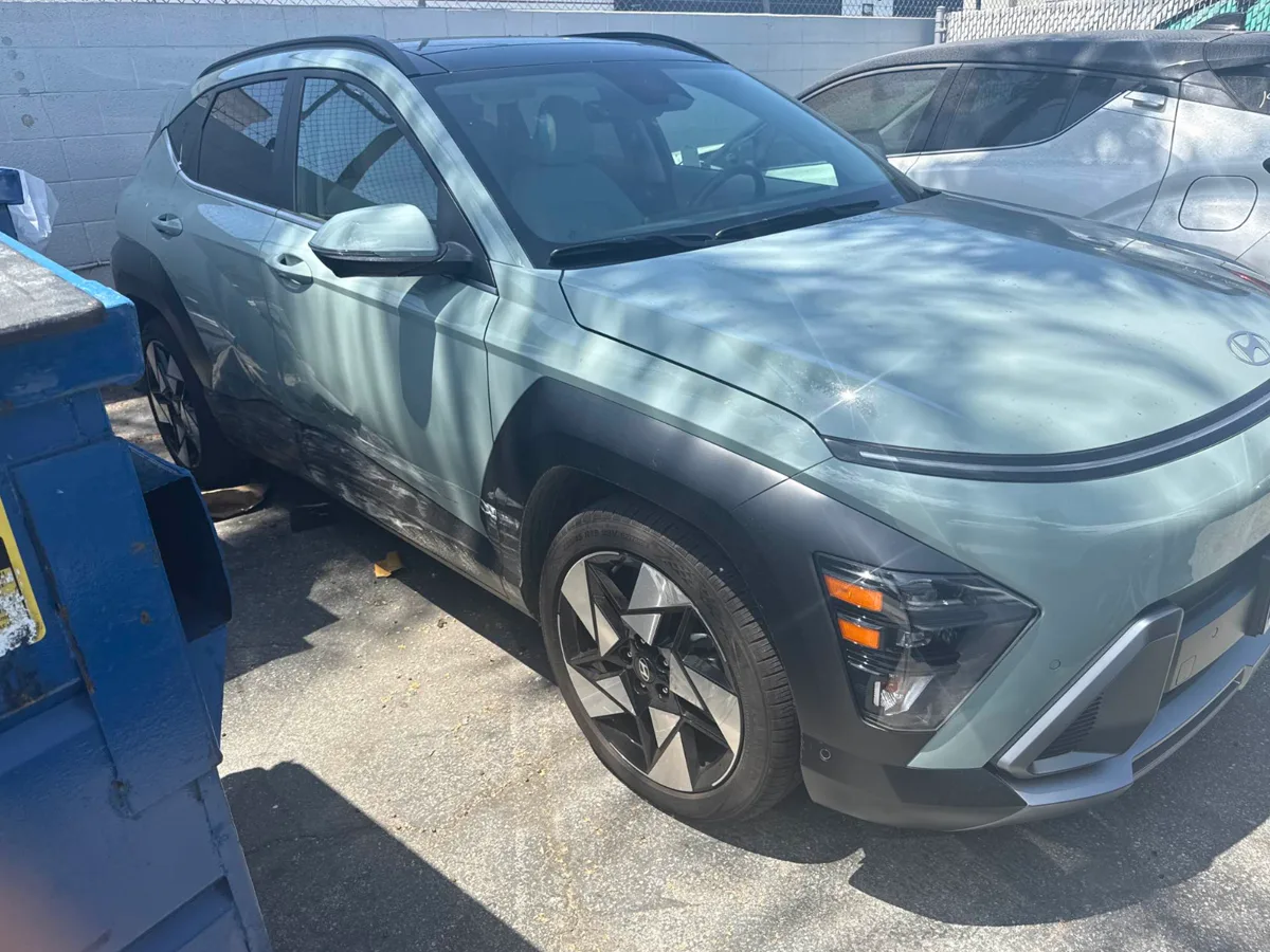 Before: Hyundai Electric Vehicle Collision Repair example before repair