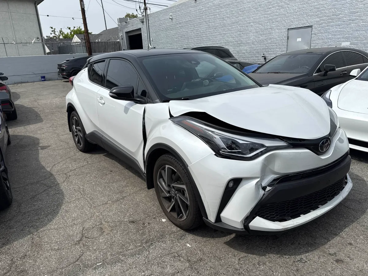 Before: Electric Vehicle Collision Repair example before repair